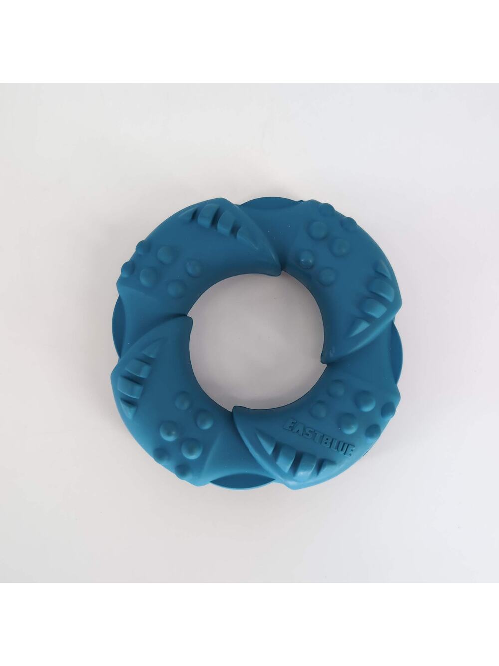 EASTBLUE Blue Rubber "Tornado" Ring Style Dog Toy for Aggressive Chewers - GUC